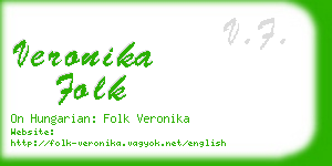 veronika folk business card